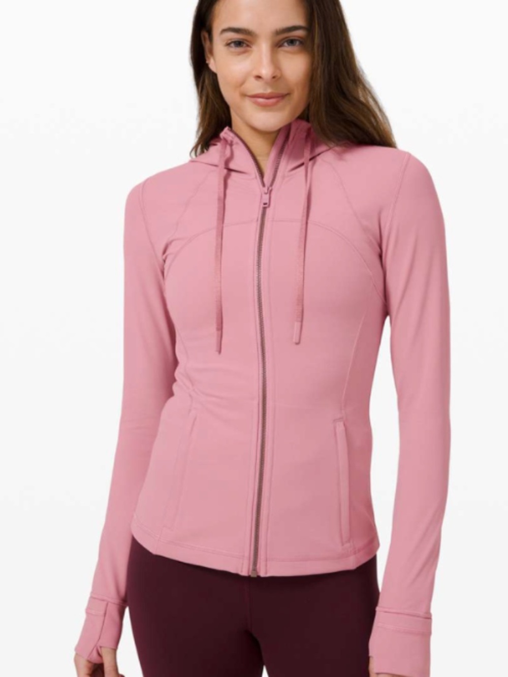 NWT Lululemon Hooded Define Jacket *Nulu Pink Taupe Size 14